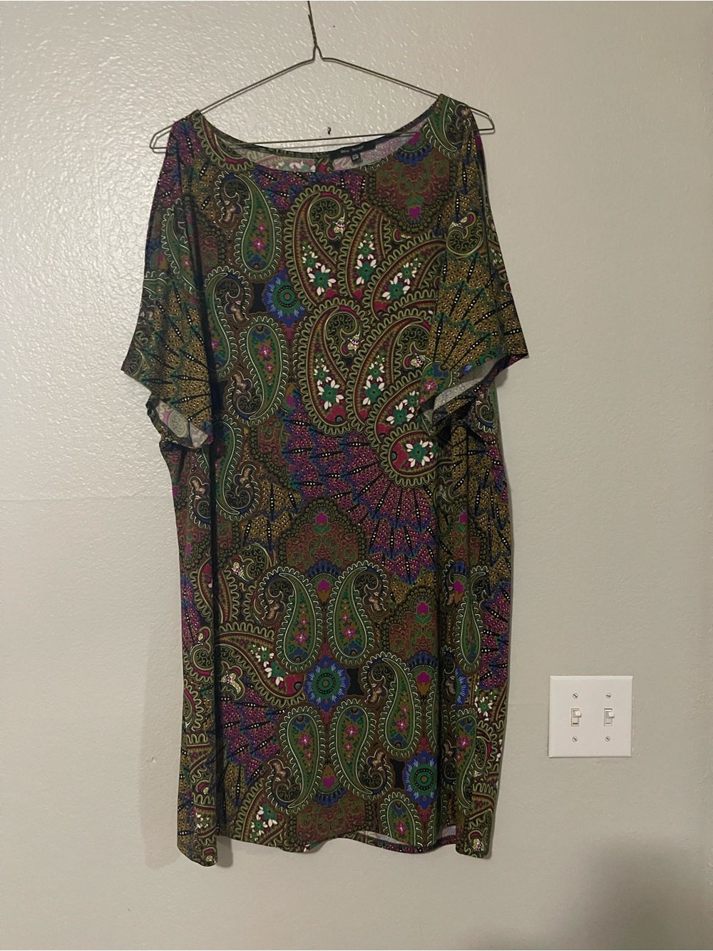 Blu Sage Paisley Multicolor Scoop Neck Tunic